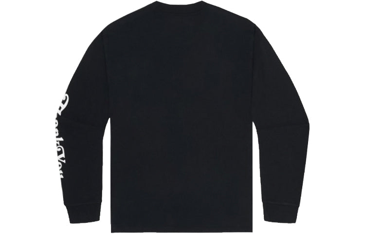 Converse Renew Thank You Long Sleeve Shirt Asia Sizing 'Black' 10019500-A03