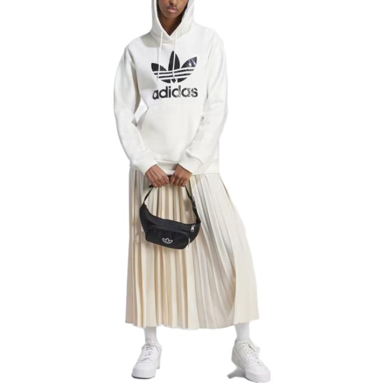 (WMNS) adidas Zebra Animal Print Infill Hoodie Asia Sizing 'White' IJ7773