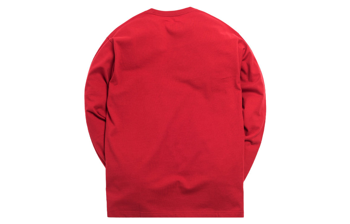 Men's KITH x TOM & JERRY Crossover L/S Friends Tee Printing Long Sleeves Red KH3522-106