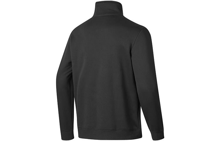 Skechers Basic Woven Half-Zip Crew Sweater 'Black White' P423U015