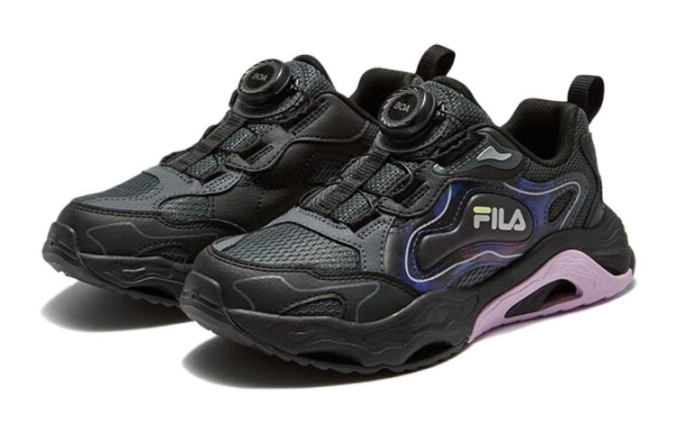 (GS) FILA Sportswear Running Shoes 'Black Lilac' K15B342504FBO