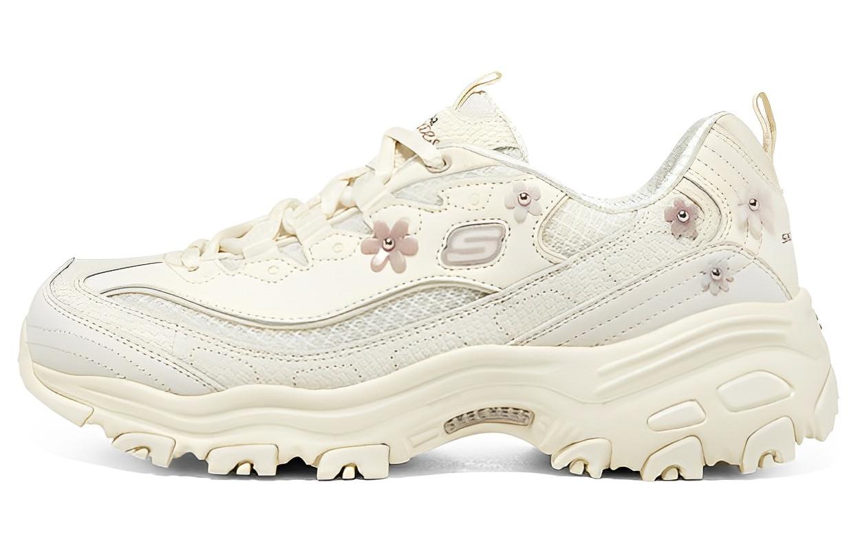 (WMNS) Skechers D'lites 1.0 Sneakers 'White' 896188-OFWM