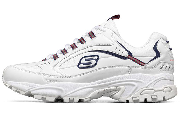 Skechers Stamina Low-Top Running Shoes White/Blue/Red 51917-WNVR