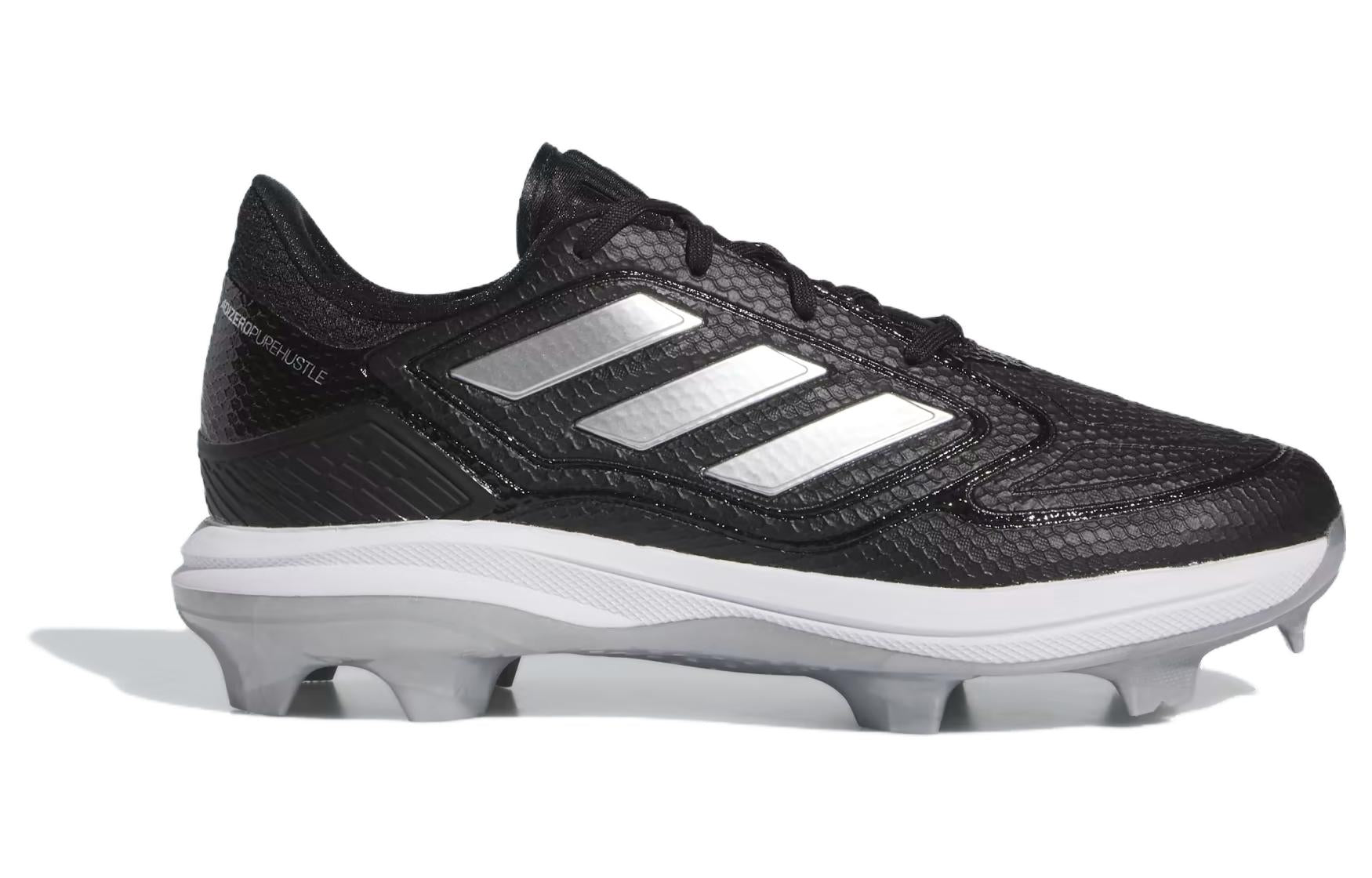 (WMNS) adidas Adizero PureHustle 3 TPU Cleats 'Black Silver Metallic' IG7136