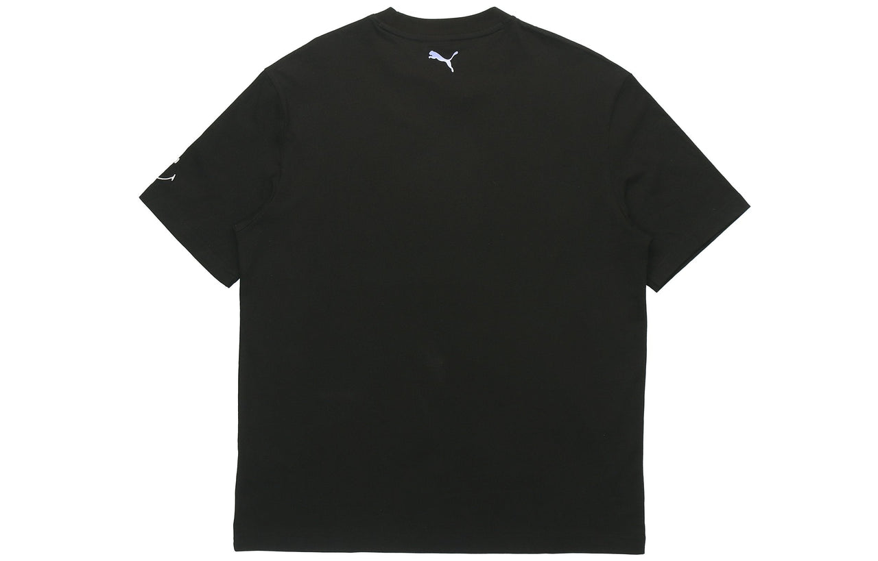 PUMA x SMILEY Crossover Casual Sports Round Neck Short Sleeve Couple Style Black 532907-01