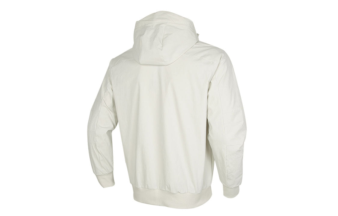 adidas Th Jkt South Cargo Windproof Fleece Stay Warm Casual Hooded Jacket White GR6954