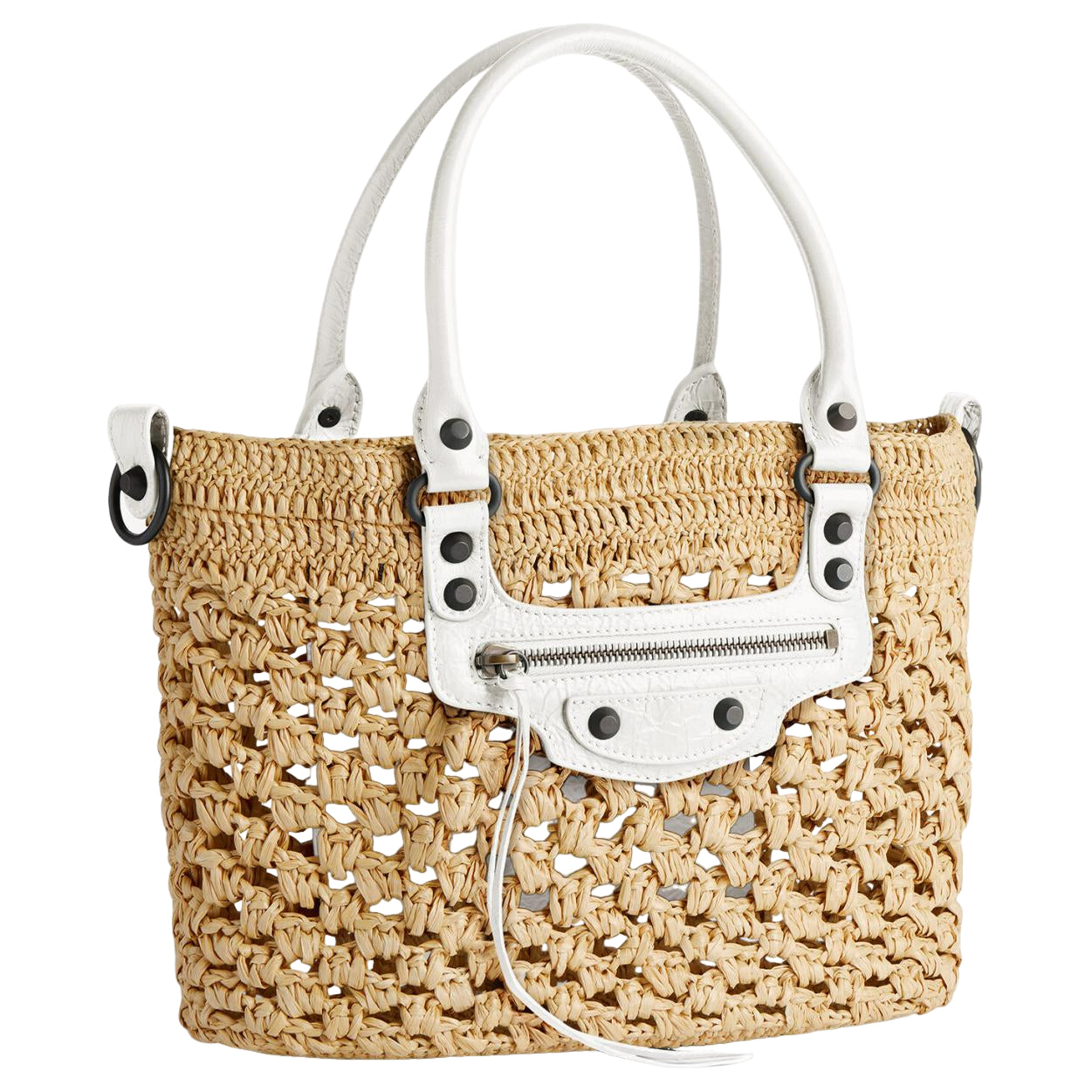 (WMNS) Balenciaga Le City Basket Small 'Natural Optic White' 8665002ACGC9291