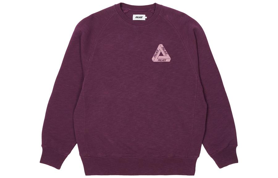 Palace Tri-Ferg Slub Crew 'Purple' P23CS140