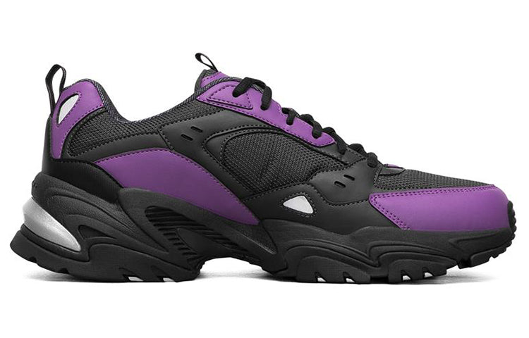 One Punch Man x Skechers Stamina V2 Low-Top Running Shoes Black/Purple 666166-BKPR