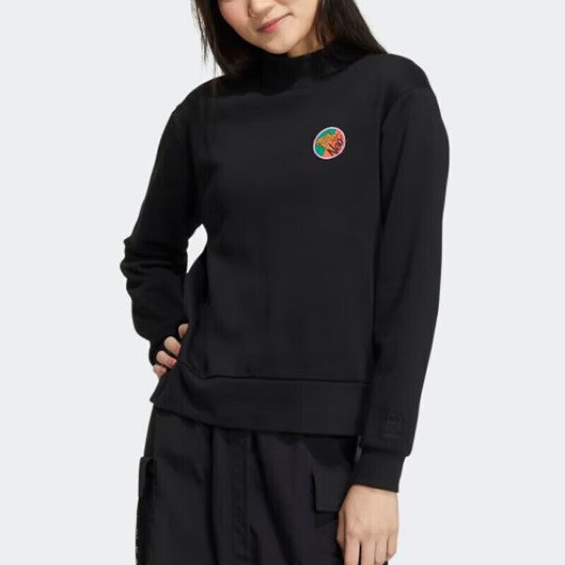 (WMNS) adidas Neo Vbe Sweatshirts 2 Asia Sizing 'Black' HN2369