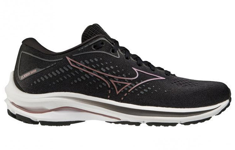(WMNS) Mizuno Wave Rider 25 Super Wide 'Black Purple' J1GD210644