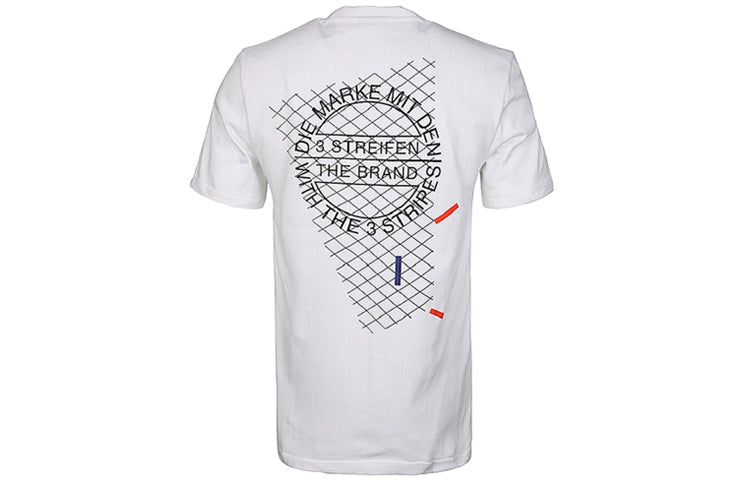 adidas Pocket T-shirt 'White Black' CW5175
