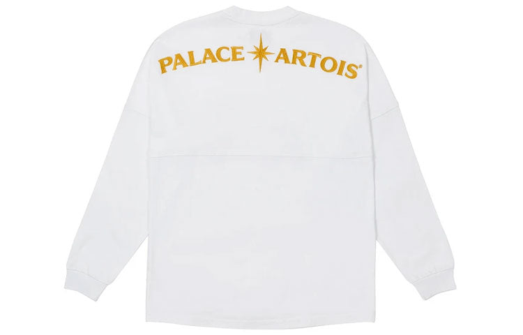 PALACE x Stella Artois Crossover Casual Alphabet Long Sleeves Unisex White PAL-SS21-29