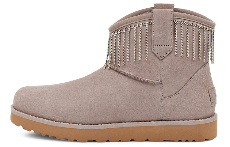 (WMNS) UGG Classic Mini Fringe 'Grey' 1127454-SYGR