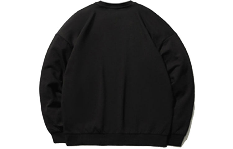 Li-Ning Sports Fashion Series Round Neck Pullover 'Black Yellow' AWDRH35-3