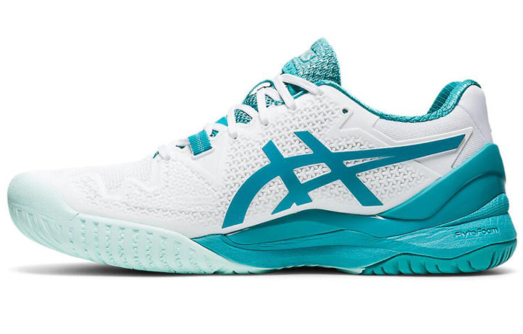 (WMNS) ASICS Gel Resolution 8 Wide 'White Lagoon' 1042A097-106