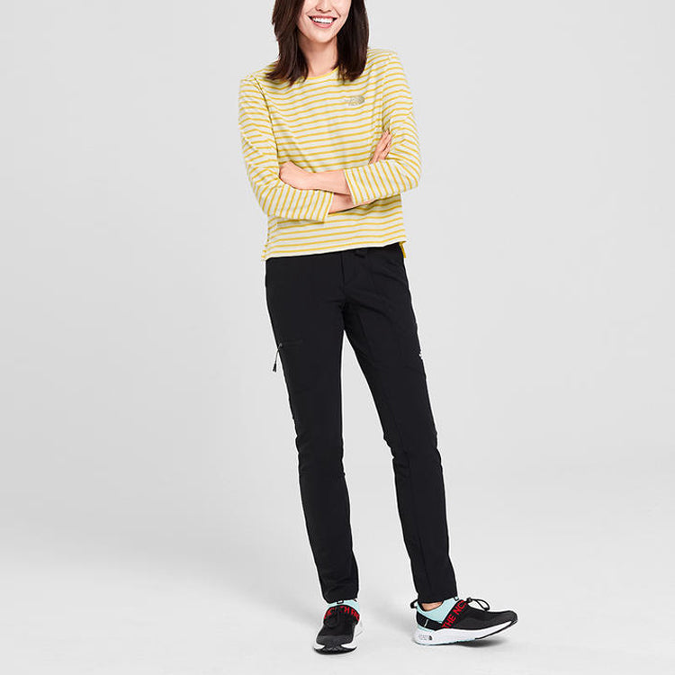 THE NORTH FACE travel Outdoor Long Sleeves Quick Dry Yellow 497X-NU4