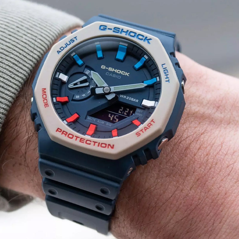 CASIO G-Shock Analog-Digital 'Blue' GA-2100-1AERB