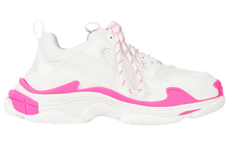 (WMNS) Balenciaga Triple S Sneaker 'White Fluo Pink' 524039W2CA35390