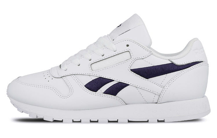 (WMNS) Reebok Classic Leather Low-Top Sneakers White/Blue DV8170