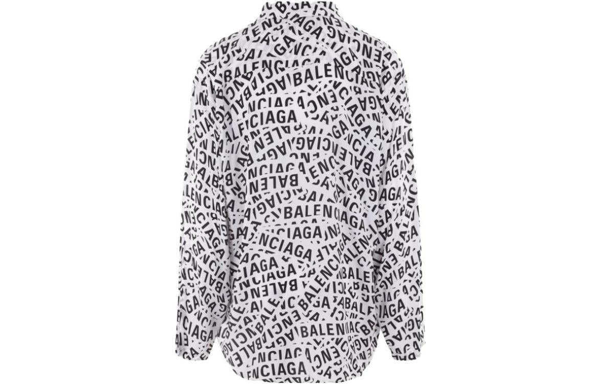 Balenciaga Logo Strips Minimal Shirt 'White' 681812TML219040