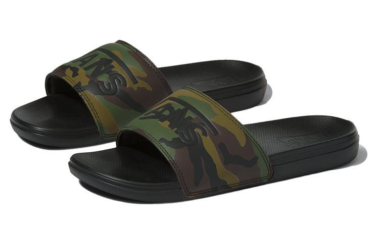Vans La Costa Slide-On Lightweight Cozy Low Top Casual Unisex Green Slippers 'Green Black' VN0A5HF59CE
