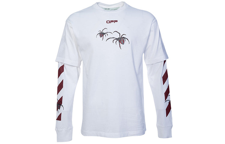 Off-White Printing Arrow Long Sleeves Loose Fit White OMAB022S201850010124