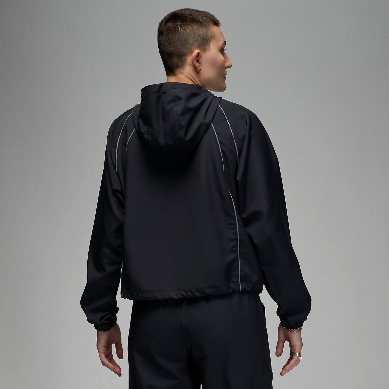 (WMNS) Air Jordan Woven Jacket 'Black' DZ3198-010