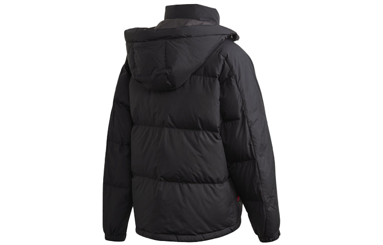 adidas Mufc Ssp Dwjkt Manchester United Soccer/Football Sports hooded down Jacket Black FP8435