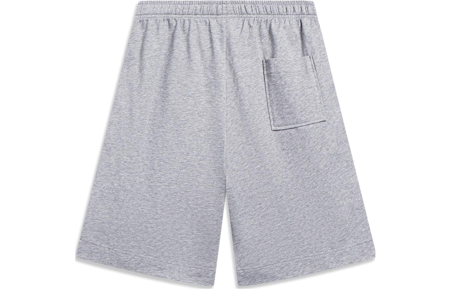 Li-Ning Striped Color Block Shorts 'Grey Black' AKST639-4