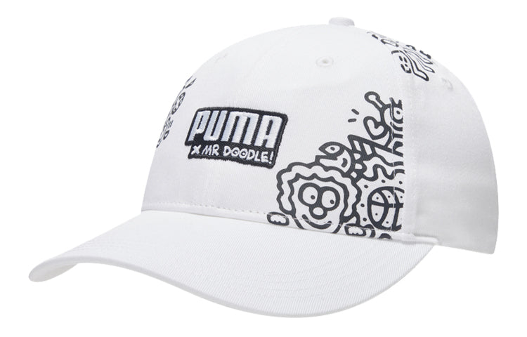 PUMA Mr. Doodle Printing Peaked Cap White 022873-01