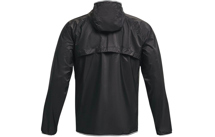 Under Armour Qualifier Storm Packable Jacket 'Black Grey' 1326597-010
