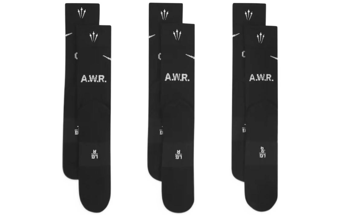 Nike x NOCTA Drake Crew Pack of 3 Socks 'Black' DD9240-011