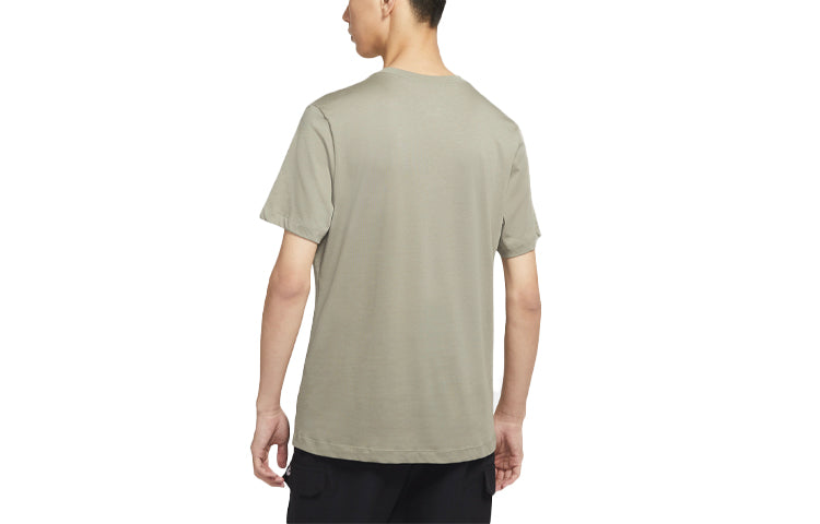 Nike Sportswear Swoosh Casual Sports Round Neck Short Sleeve Light Green Gray DC5095-320