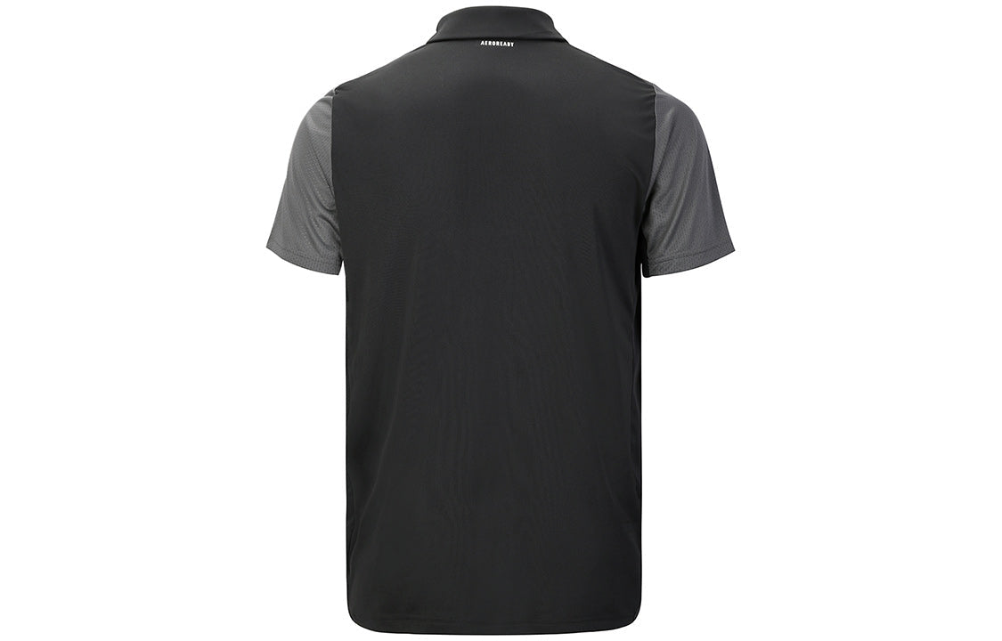 adidas Quick Dry Breathable Sports Short Sleeve Polo Shirt Black GL5437