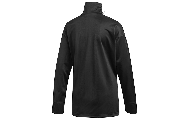 (WMNS) adidas originals logo Flocking Stripe Sports Coat Female Black DH4234
