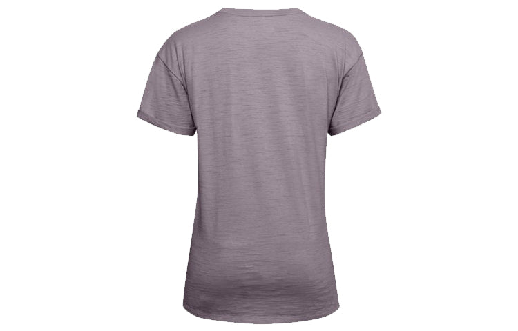 (WMNS) Under Armour Training Sports Short Sleeve Purple 1355585-585