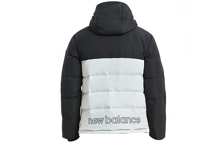 New Balance Windproof Lifestyle Down Jacket Asia Sizing 'Black White' AMJ93551-LAN