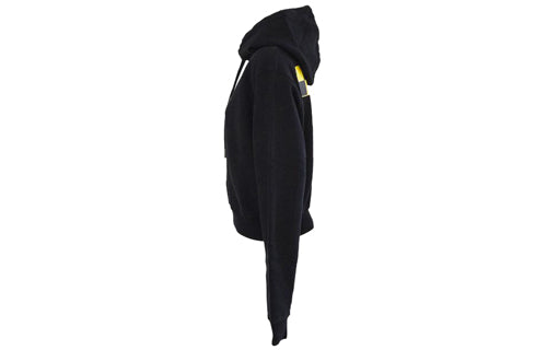 (WMNS) Off-White Printed Graphic Cotton Hoody Black OWBB016E180030391088