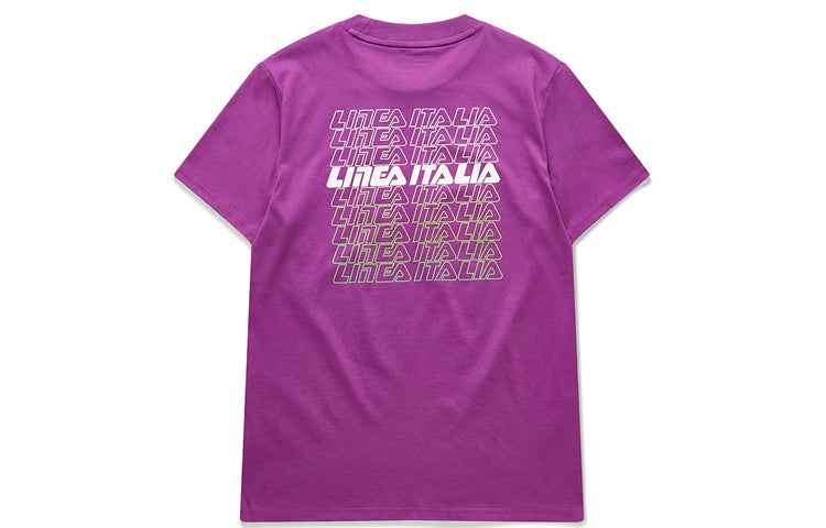 FILA FUSION Minimalistic Knit Short Sleeve Purple T11M026102F-VT