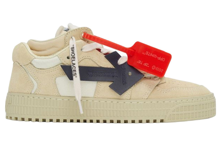 (WMNS) Off-White Off-Court Low Sneakers 'Beige Black' OWIA181F20LEA0016146