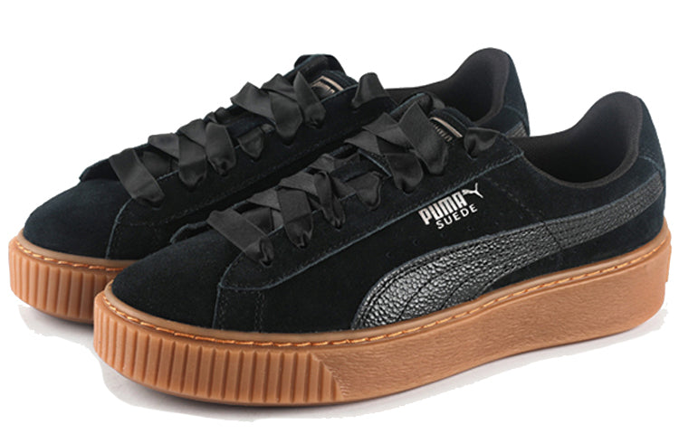 (WMNS) PUMA Suede Platform 'Bubble - Black' 366439-01