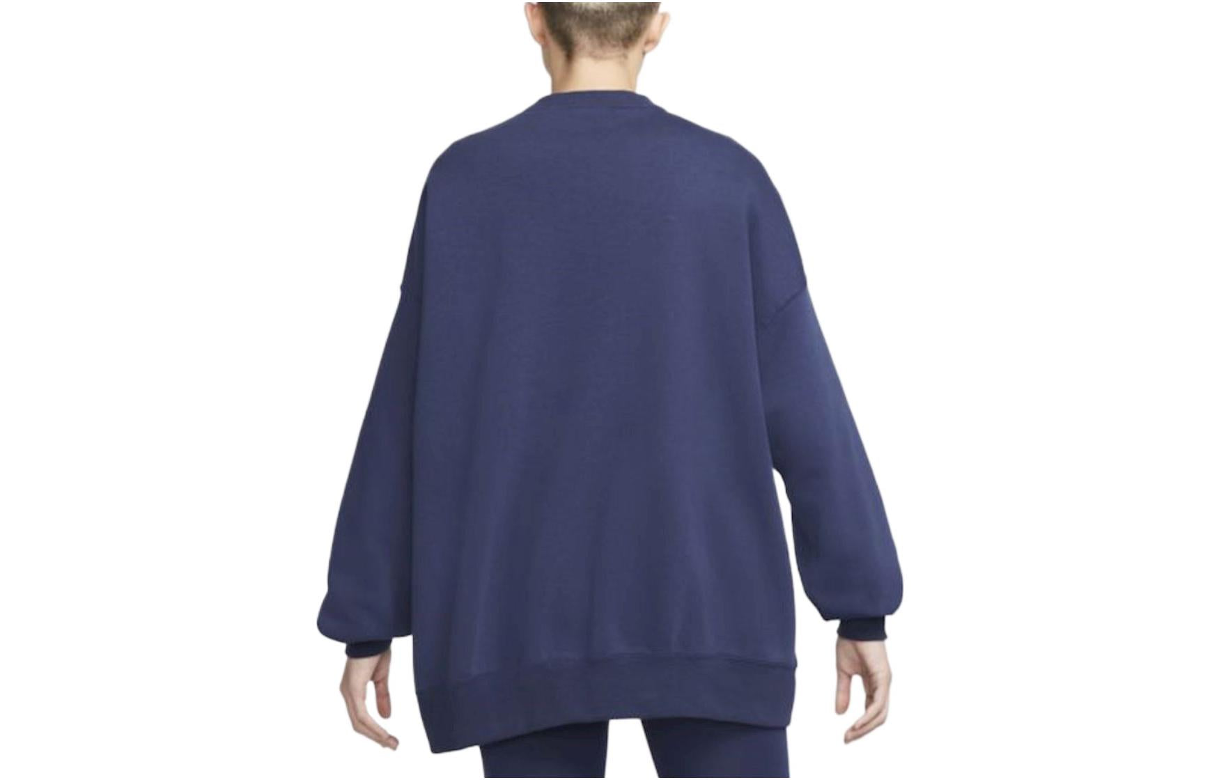 (WMNS) Nike Sportswear Essential Oversized Fleece Sweatshirt 'Blue' DQ5106-410