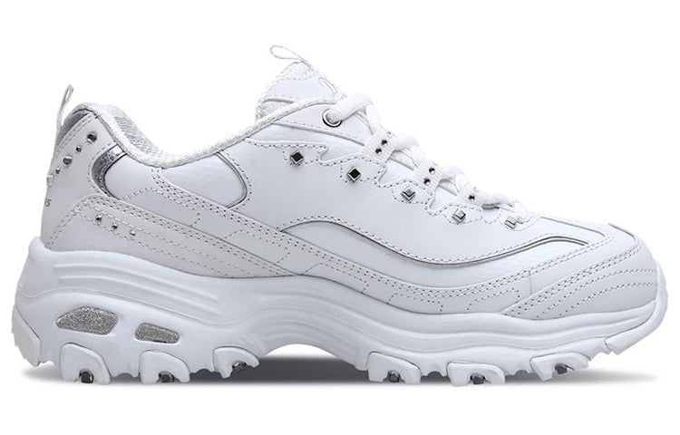 (WMNS) Skechers D lites Silver/White 11979-WSL