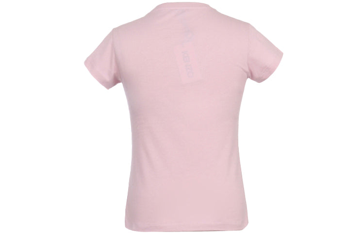 KENZO Alphabet Logo Pure Cotton Round Neck Short Sleeve Light Pink T-Shirt FA52TS710937-34