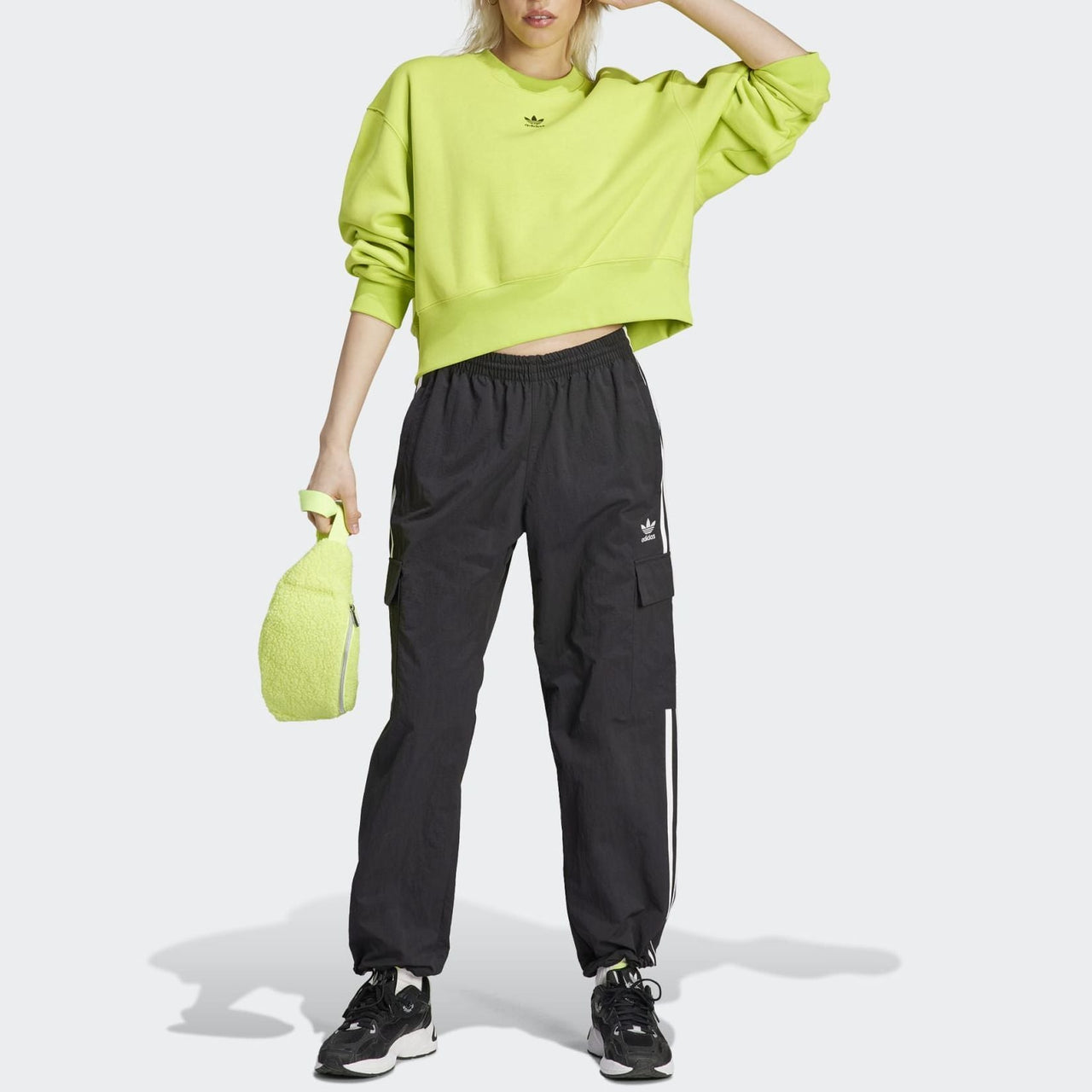 (WMNS) adidas Adicolor Essentials Crew Sweatshirt 'Yellow' IP1282