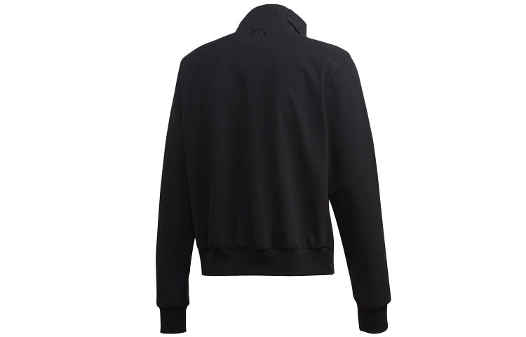 Men's Y-3 Button Stand Collar Side Zipper Casual Jacket Black GK4372