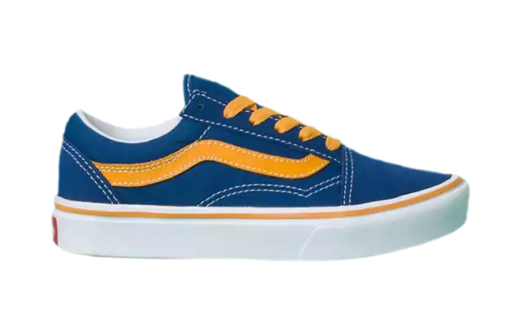 Vans Kid's Pop Comfycush Old Skool Yellow/Blue VN0A4UHAWI5