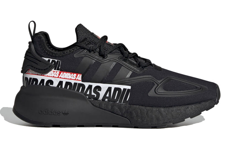 (GS) adidas originals ZX 2K Boost J 'Black White' FX5228