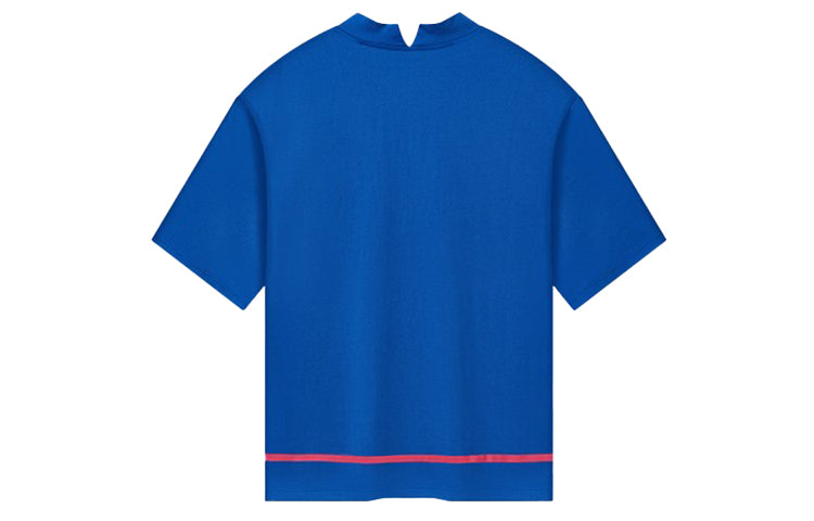 (WMNS) FILA Alphabet Logo Printing Short Sleeve Blue F11W934103F-DB